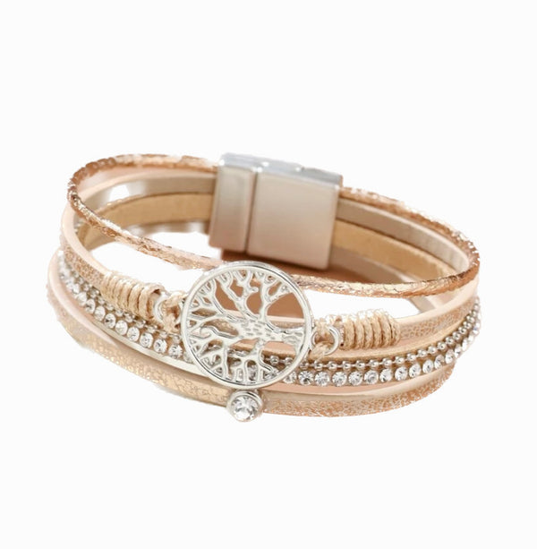 Gold Tree of Life Clasp Bracelet | URBAN ECHO SHOP