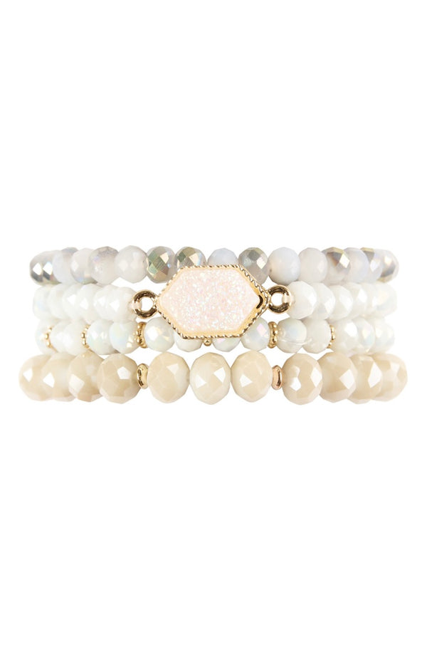 Ivory Bone Bracelet Bundle Set | URBAN ECHO SHOP