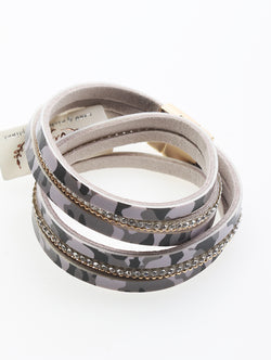 Laurel Kyle Camo Leather Cord Bracelet | URBAN ECHO SHOP