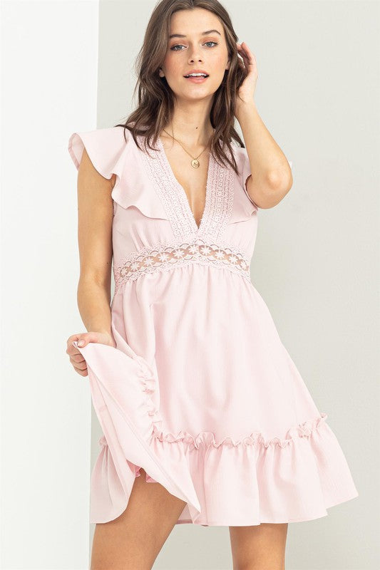 Everly Ruffled Mini Dress | URBAN ECHO SHOP